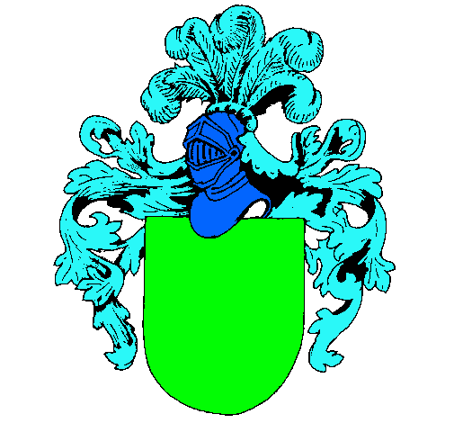 Escudo de armas y casco