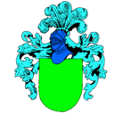 Dibujo Escudo de armas y casco pintado por nerea