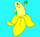Dibujo Banana pintado por laura