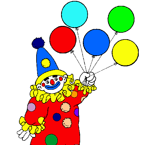 Payaso con globos