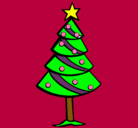 Dibujo Árbol de navidad II pintado por julia