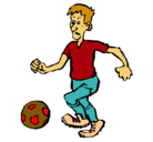 Dibujo Jugador de fútbol pintado por CINTA