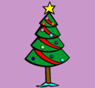 Dibujo Árbol de navidad II pintado por hazel