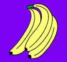 Dibujo Plátanos pintado por claudiaypili