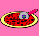 Dibujo Pizza pintado por laurasandovalsanchez