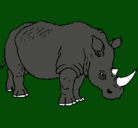 Dibujo Rinoceronte pintado por zootycoon2