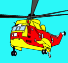 Dibujo Helicóptero al rescate pintado por malicjl