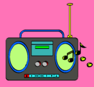 Dibujo Radio cassette 2 pintado por NBBBBBBBHJBFBXVZCguerrero