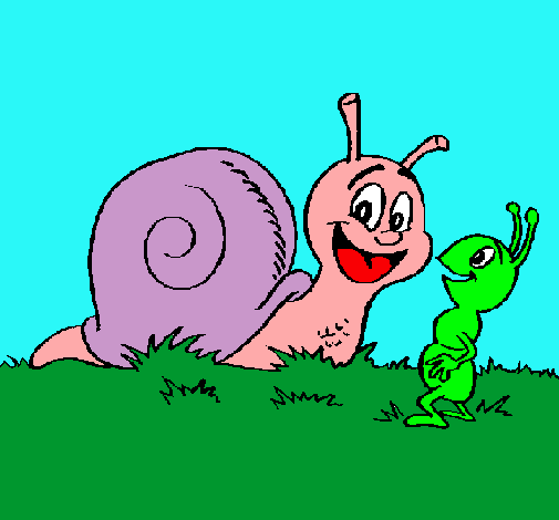 Caracol y hormiguita