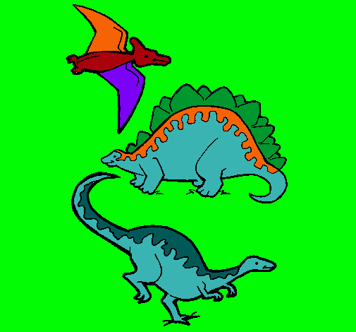 Tres clases de dinosaurios