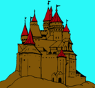 Dibujo Castillo medieval pintado por gabriel