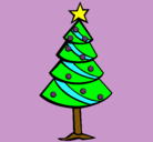 Dibujo Árbol de navidad II pintado por luciamorenomorales