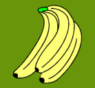 Dibujo Plátanos pintado por paola