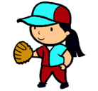 Dibujo Jugadora de béisbol pintado por YESSIMARRADA