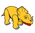 Dibujo Triceratops II pintado por emil