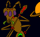 Dibujo Hormiga alienigena pintado por gino