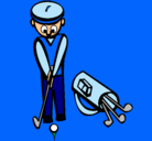 Dibujo Jugador de golf II pintado por laudy