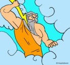Dibujo Dios Zeus pintado por LILIPOP