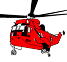 Dibujo Helicóptero al rescate pintado por alfredo