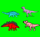 Dibujo Dinosaurios de tierra pintado por danielagaete