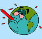 Dibujo Calentamiento global pintado por olesya