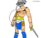 Dibujo Gladiador pintado por carlota123