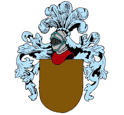 Escudo de armas y casco