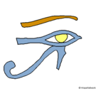 Dibujo Ojo Horus pintado por nurzyp