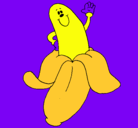Dibujo Banana pintado por oswaldo...