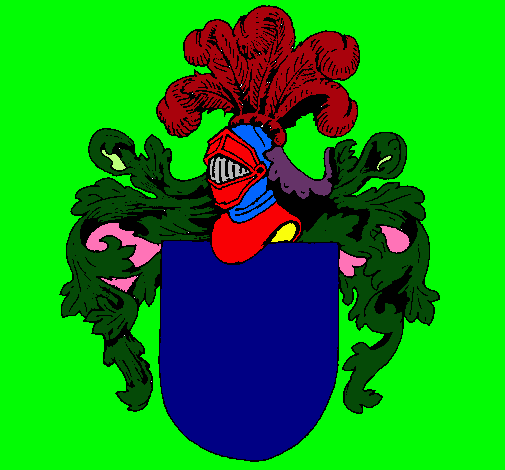 Escudo de armas y casco