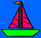 Dibujo Barco velero pintado por yulemy