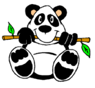 Dibujo Oso panda pintado por danna