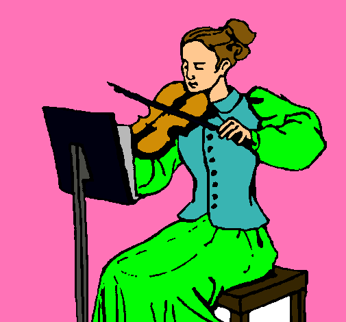 Dama violinista