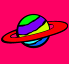 Dibujo Saturno II pintado por blue