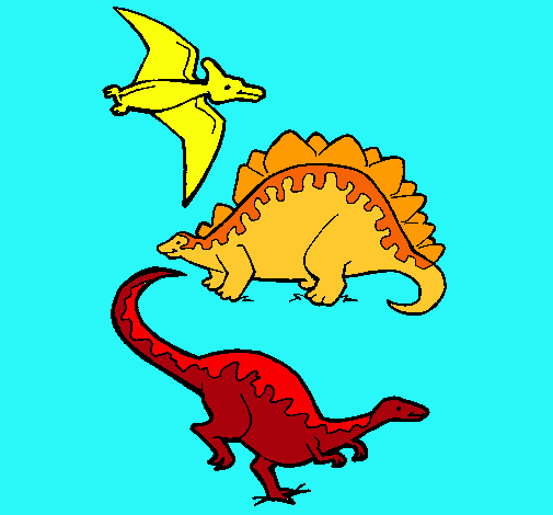 Tres clases de dinosaurios