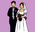 Dibujo Marido y mujer III pintado por sara