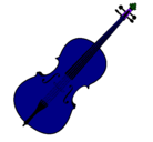 Dibujo Violín pintado por ghfo