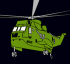 Dibujo Helicóptero al rescate pintado por ruiz