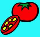 Dibujo Tomate pintado por valeri