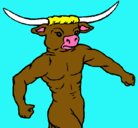 Dibujo Cabeza de búfalo pintado por ANA