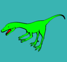 Dibujo Velociraptor II pintado por ALVARO
