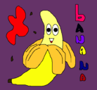 Dibujo Banana pintado por esmeralda