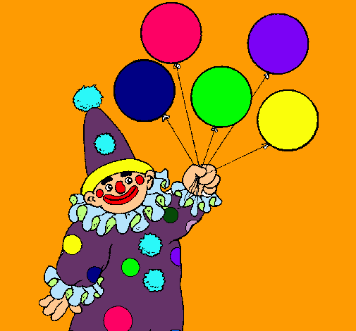 Payaso con globos