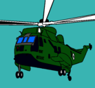 Dibujo Helicóptero al rescate pintado por pablom
