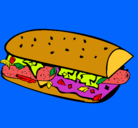 Dibujo Bocadillo pintado por yeyis