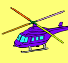 Dibujo Helicóptero  pintado por INES