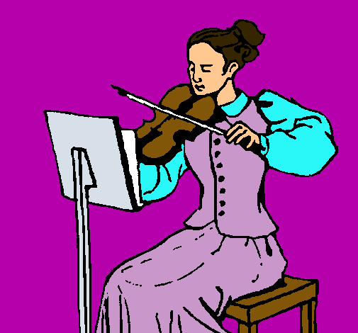 Dama violinista