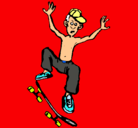 Dibujo Skater pintado por gerardo