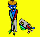 Dibujo Jugador de golf II pintado por thesa..boba...