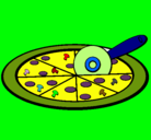 Dibujo Pizza pintado por dhhdhjdjwkwhdg
